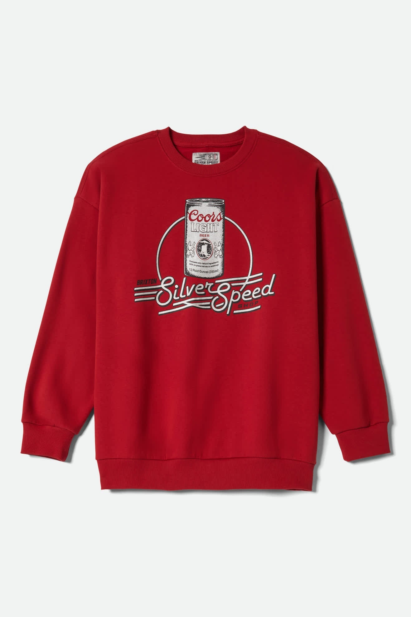 Women's Coors Light Caster Crew in the color Coors Red - Front Product View