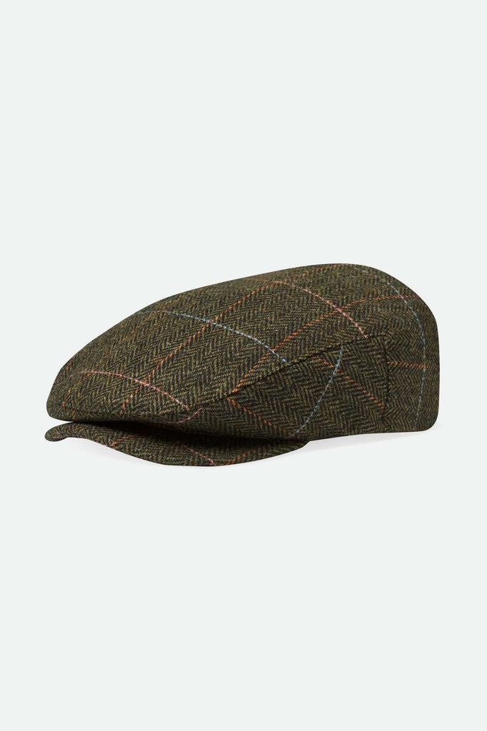 Brixton Unisex Hooligan Flat Cap - Bronze/Black | Main