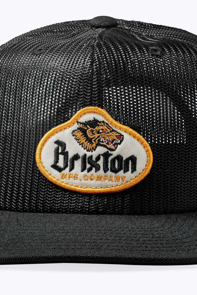 Brixton Men's Canine Full Mesh Trucker Hat - Black/Black | Extra Shot