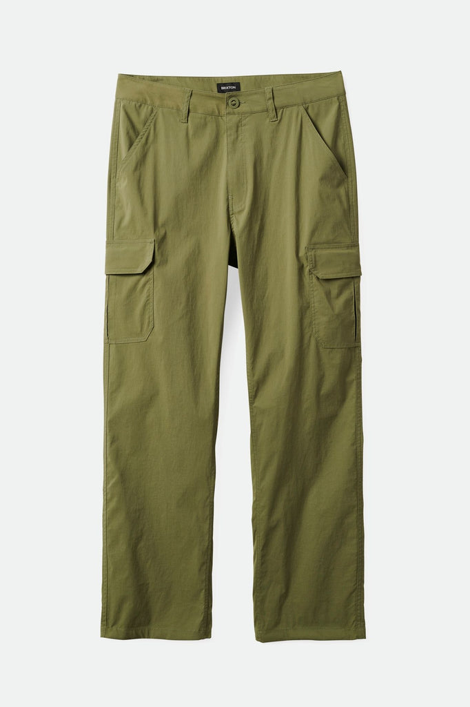 Brixton Men's Waypoint Coolmax Cargo Pant - Olive Surplus | Profile