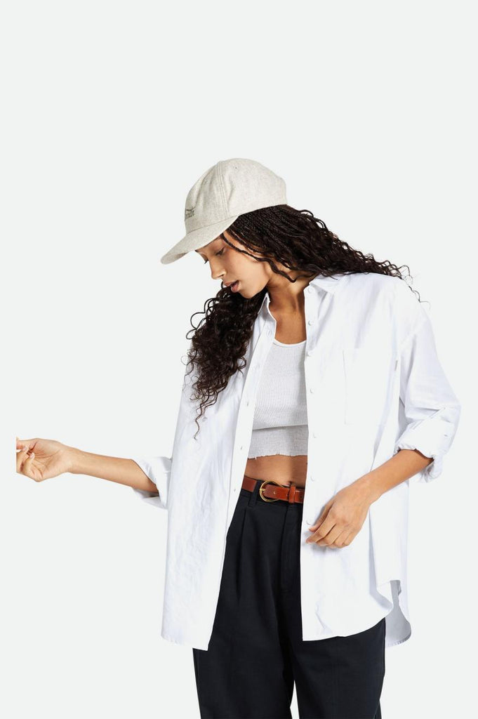 Brixton Sidney Oversized L/S Shirt - White