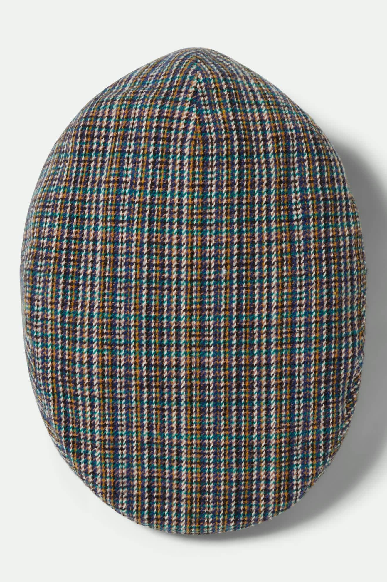 Unisex Hooligan Flat Cap in the color Multi Plaid - Additional Laydown image