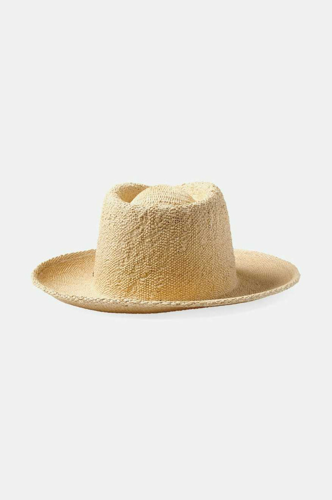 Brixton Unisex Dayton Basic Convertabrim Straw Rancher Hat - Natural | Back