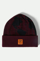 Unisex Union Watch Cap Beanie in the color Port - Front Product View