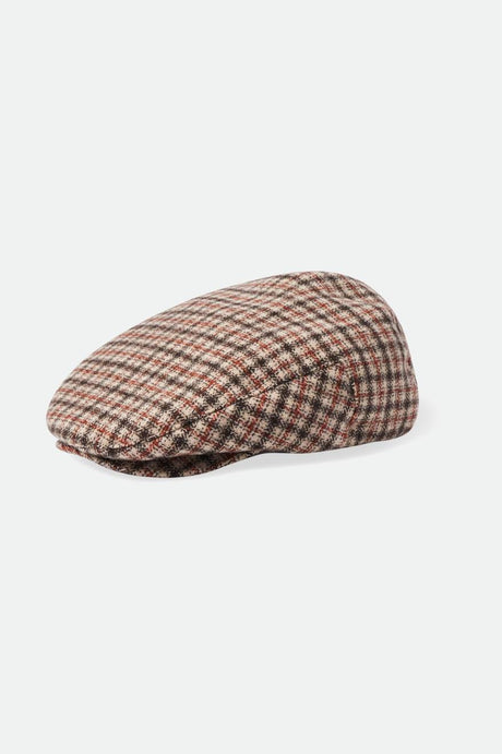 Hooligan Lightweight Flat Cap - Sand/Dark Earth/Paradise Orange