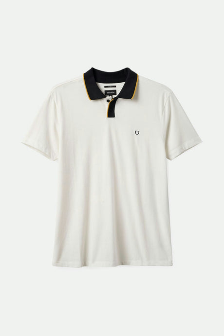 Brixton Men's Mod Flex S/S Polo - Off White/Black | Main