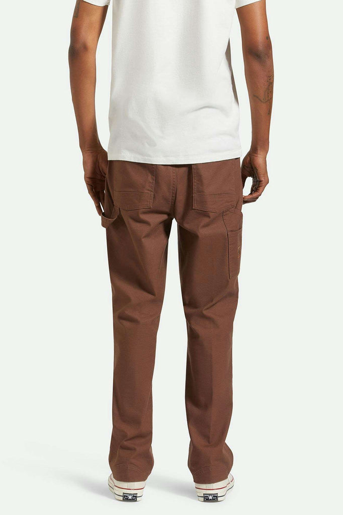 Men's Back Fit Image | Builders Carpenter Stretch Pant - Pinecone Brown