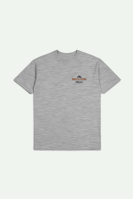 Brixton Men's Wrangling S/S Standard T-Shirt - Heather Grey | Main