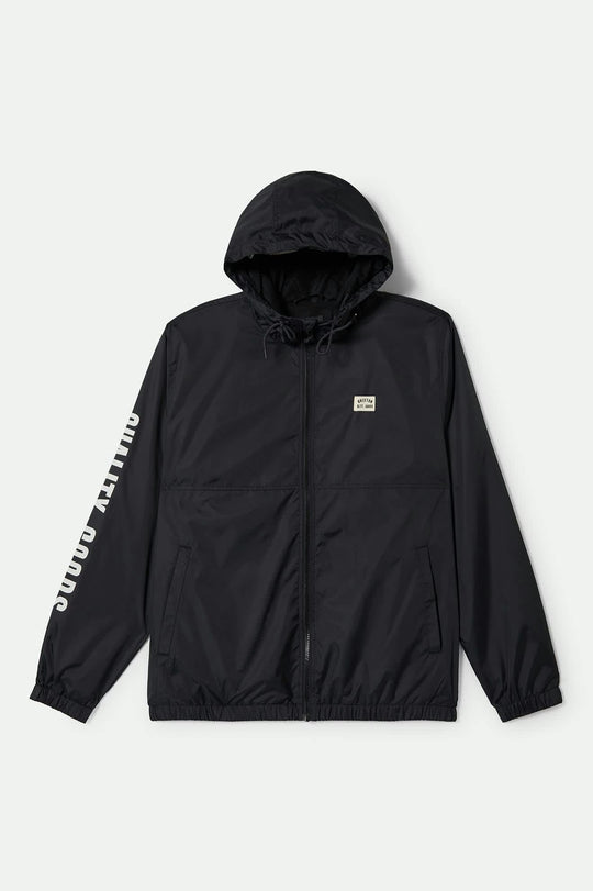 Men's Claxton Woodburn Lightweight Jacket in the color Black - Front Product View