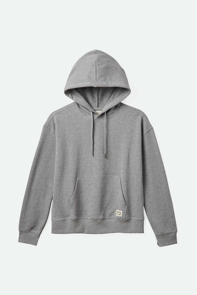 Brixton Women's Cross Loop French Terry Hoodie - Heather Grey | Main