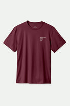 Men's Gage S/S T-Shirt in the color Port Worn Wash - Front Product View