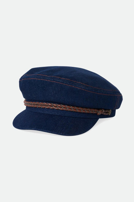 Fiddler Fisherman Cap - Washed Denim