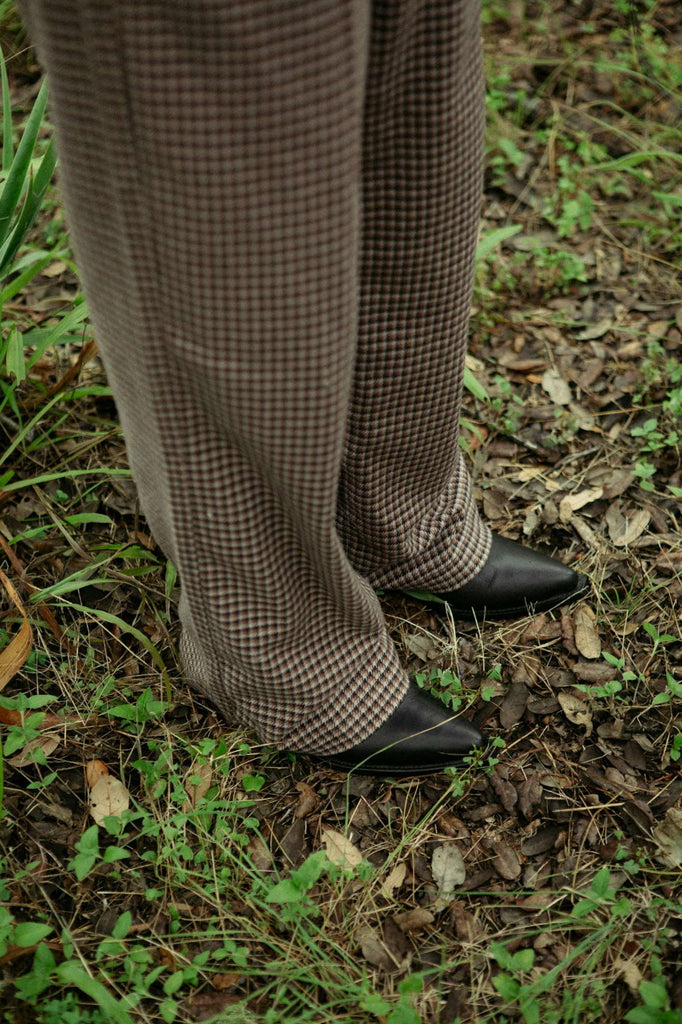 Women's Lifestyle 3 | Ludlow Trouser Pant - Pinecone Brown Houndstooth