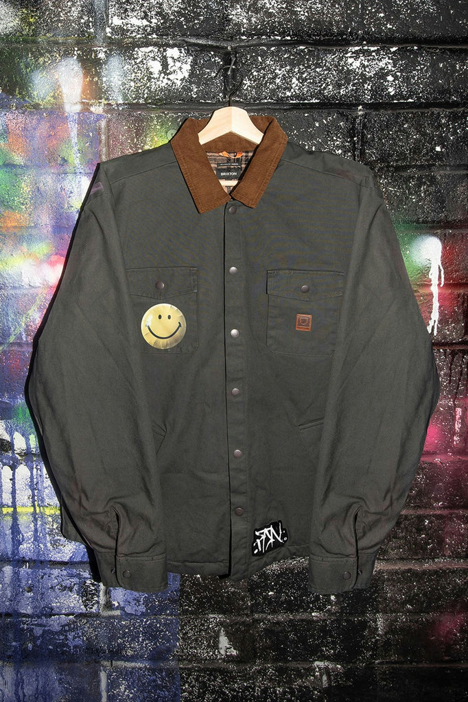 Brixton Builders Durham Waxed Canvas L/S Flannel Lined Jacket - Fanakapan