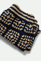 Women's Crochet Short in the color Mood Indigo/Off White - Additional Laydown image