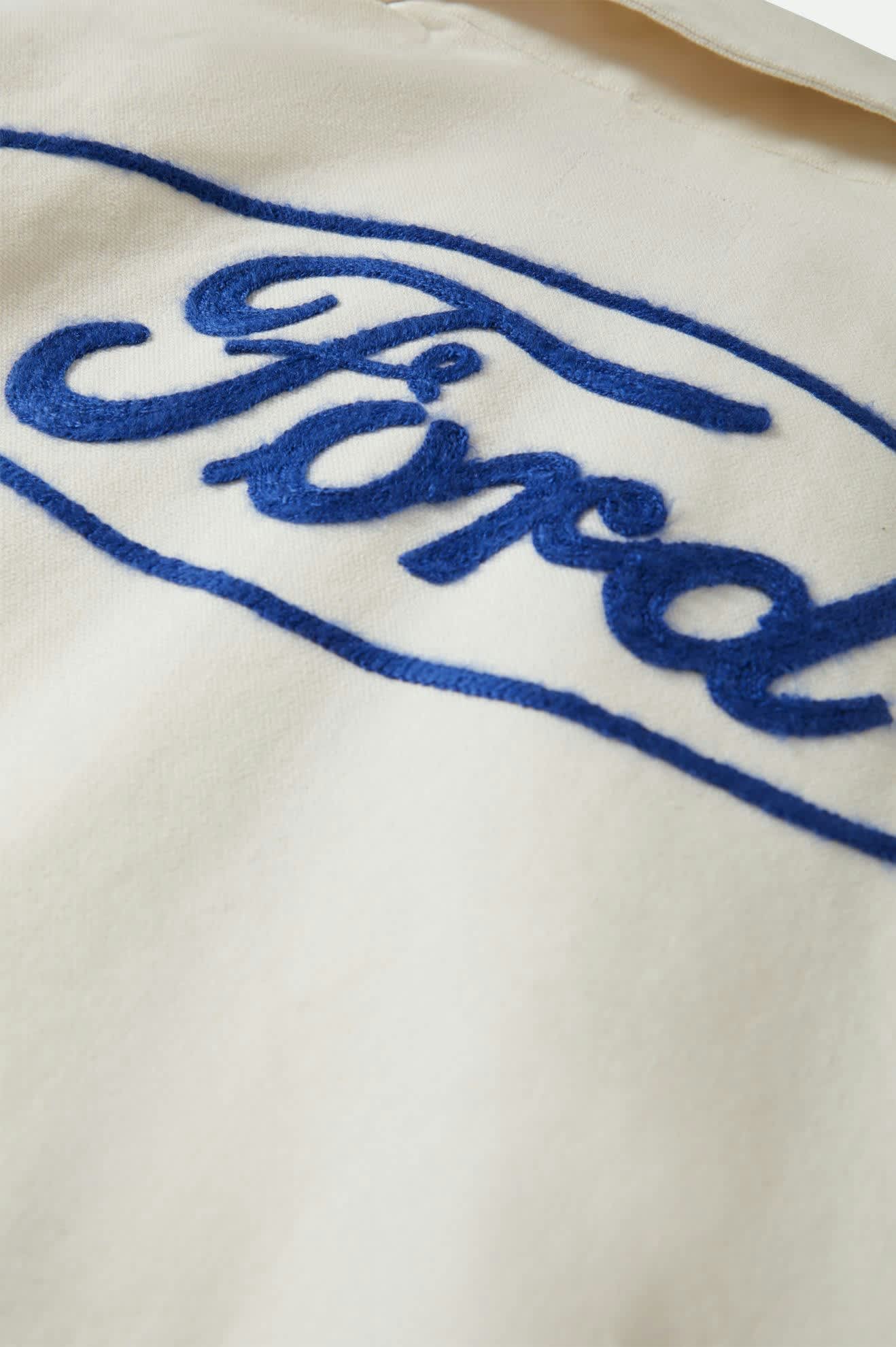 Men's Ford Number One Garage Jacket in the color Wimbledon White - Additional Laydown image