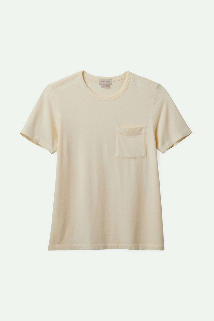 Women'sCarefree Organic Garment Dye Perfect Pocket T-Shirt - White Smoke| Main