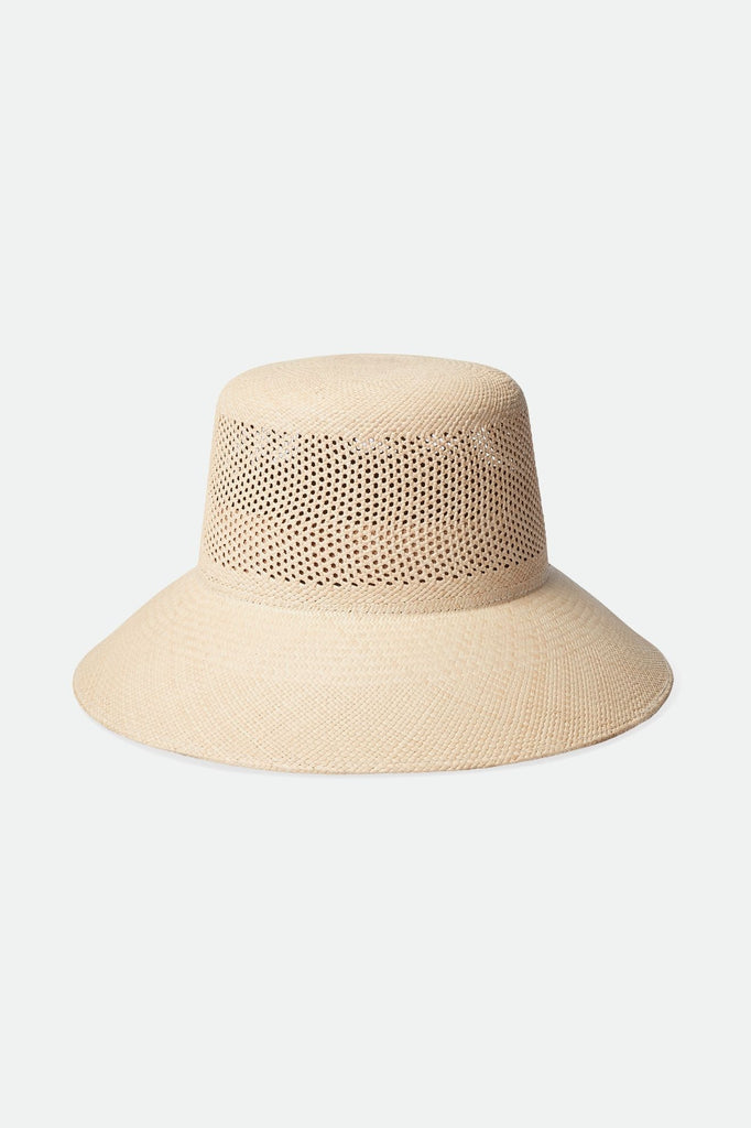 Brixton Women's Lopez Panama Straw Bucket Hat - Catalina Sand | Extra Shot