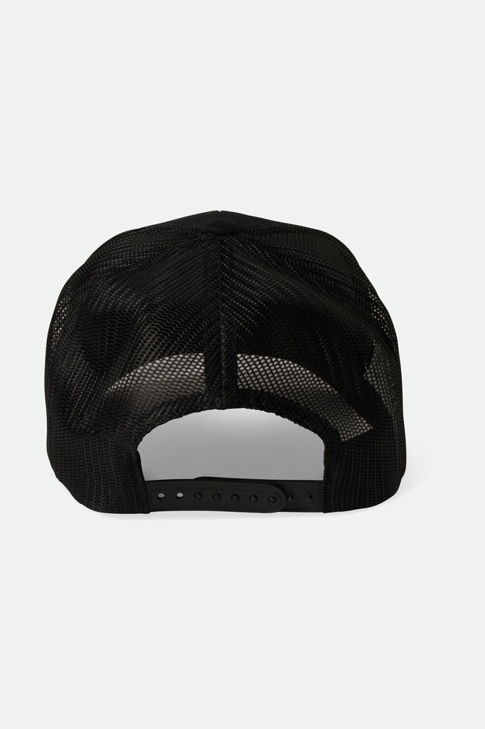 Brixton Men's Regal Netplus Trucker Hat - Black/Black | Back