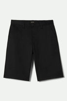 Men's Choice Chino Baggy Short in the color Black - Front Product View