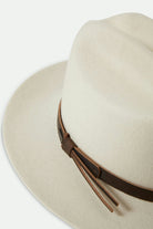 Unisex Hitch Ranch Fedora in the color Off White - Additional Laydown image
