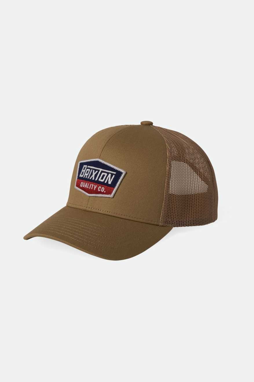 Brixton Unisex Regal Netplus Trucker Hat - Khaki/Khaki | Main