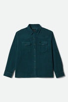Men's New West Relaxed Overshirt in the color Night Sage Corduroy - Front Product View