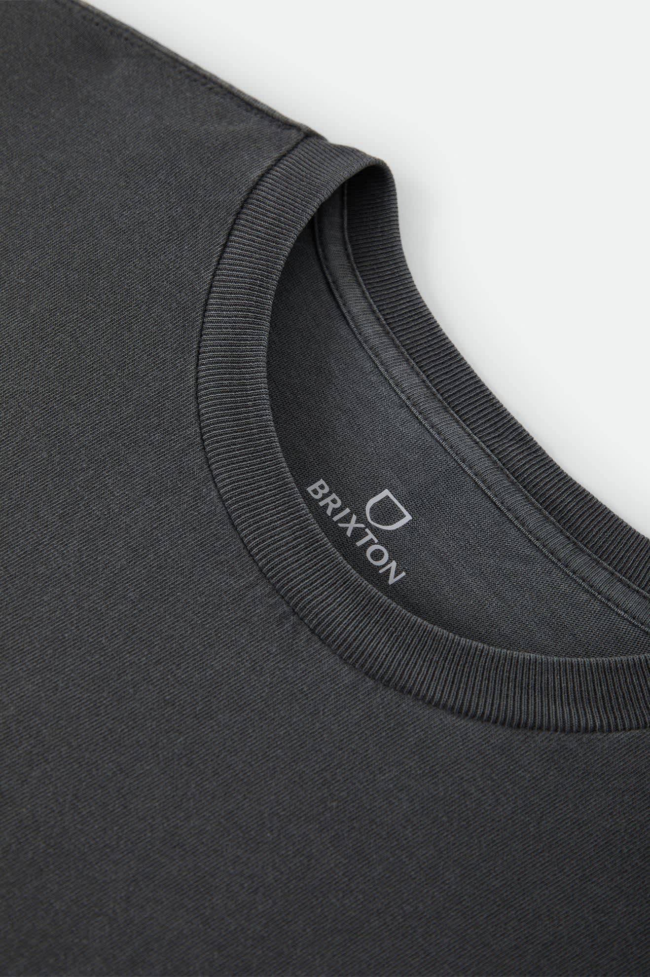 Men's Rockton Standard T-Shirt in the color Black Worn Wash - Additional Laydown image