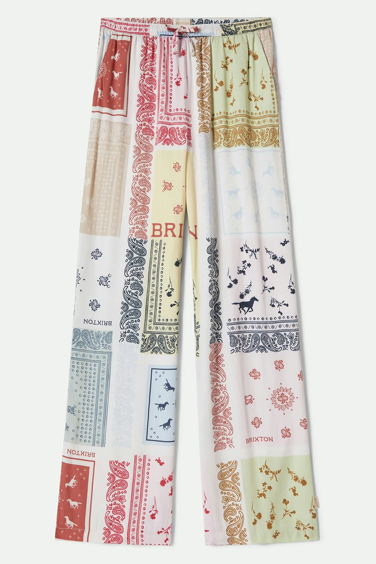 Women's Silky Hudson Lounge Pant in the color Multi Color Bandana - Front Product View