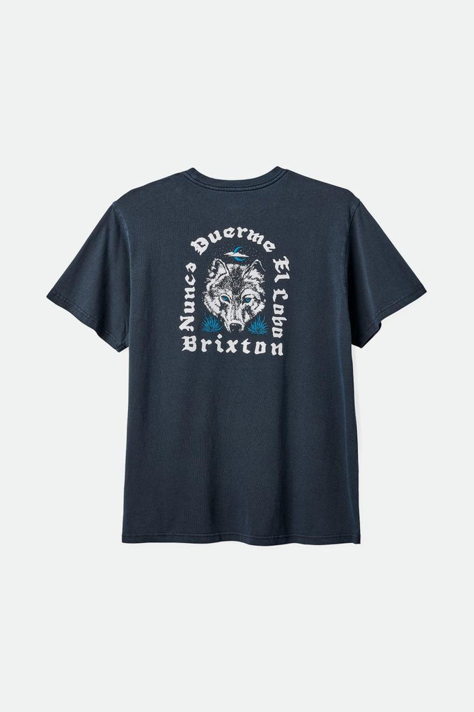 Brixton Men's Gorge S/S Standard Tee - Black Worn Wash | Back