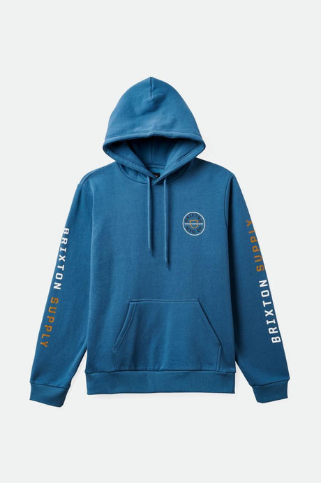 Crest Hood - Ocean Blue/Golden Brown