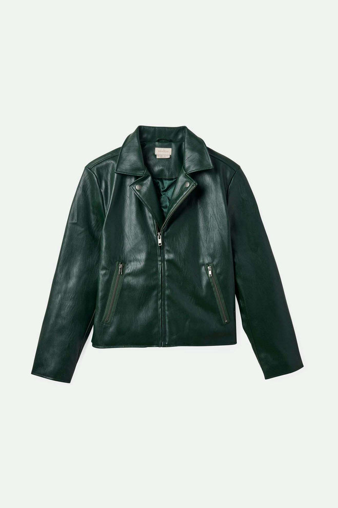 Brixton Women's The Moto Vegan Leather Jacket - Pine Needle | Main