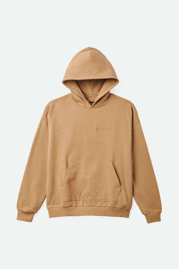 Brixton Men's Embroidered Heavyweight Oversized Hoodie - Tiger's Eye | Main