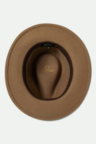 Unisex Messer Packable Fedora in the color Khaki/Khaki - Additional Laydown image