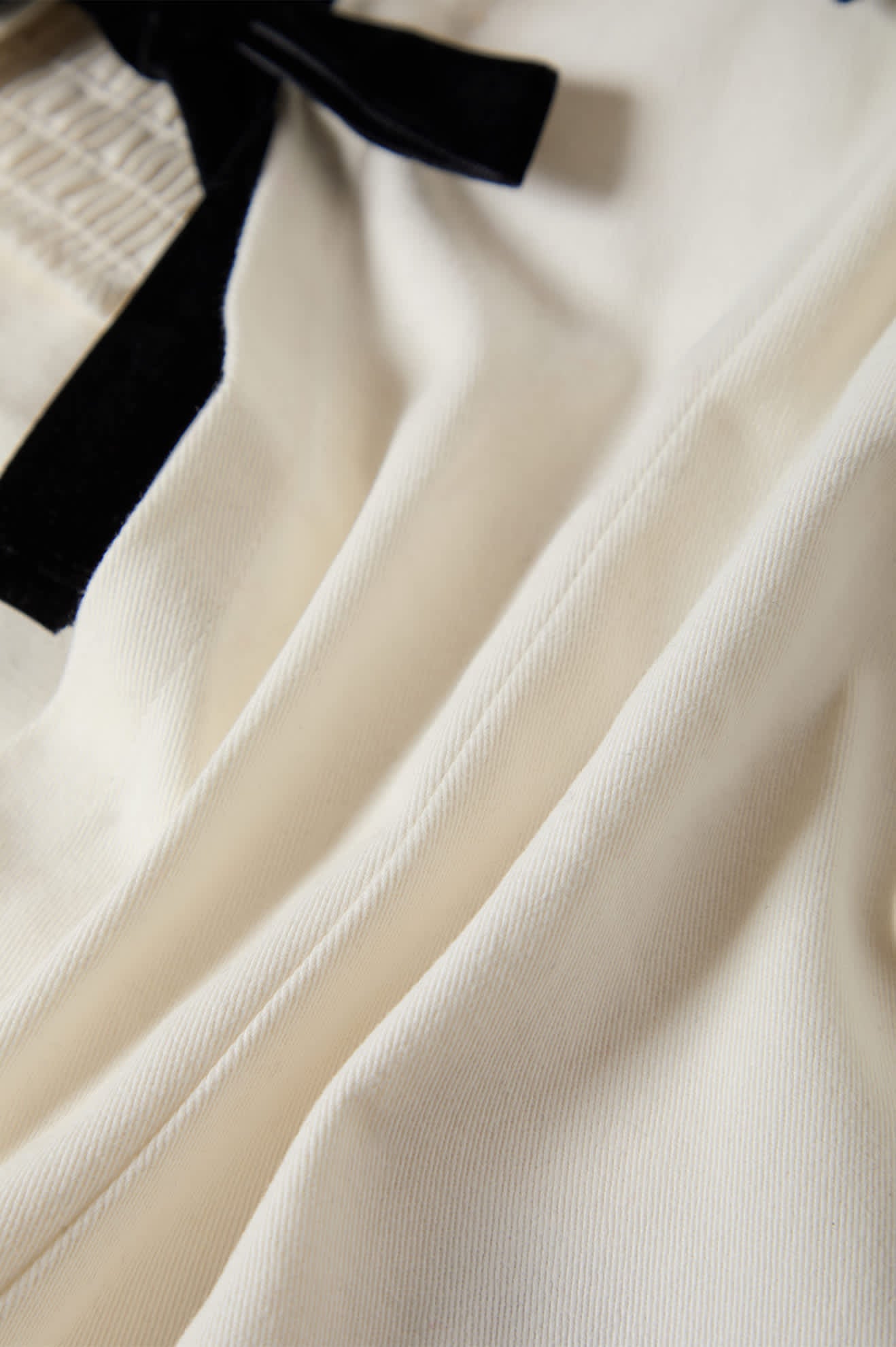 Women's Magnolia Tie Top in the color Off White - Additional Laydown image