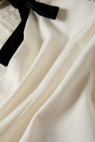 Women's Magnolia Tie Top in the color Off White - Additional Laydown image