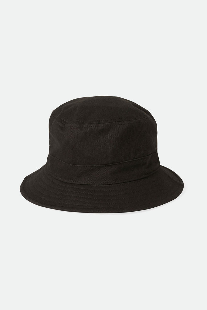 Brixton Unisex Woodburn Packable Bucket Hat - Black Sol Wash | Back