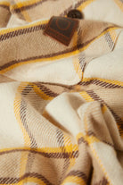 Men's Bowery Heavyweight Flannel in the color Whitecap/Pineconebrown/Saffron - Additional Laydown image