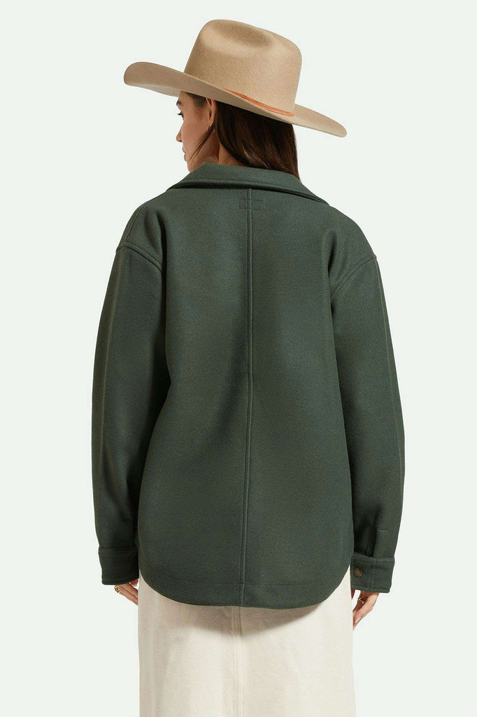 Women's Back Fit Image | Durham Shirt Jacket - Deep Forest