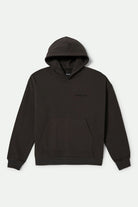 Men's Embroidered Heavyweight Oversized Hoodie in the color Black - Front Product View