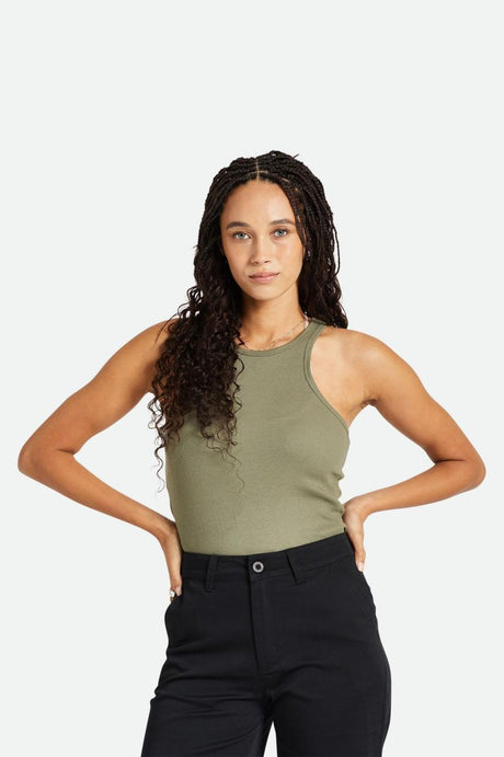 Women's Fit, Front View | Betty Scuba Tank - Olive Surplus