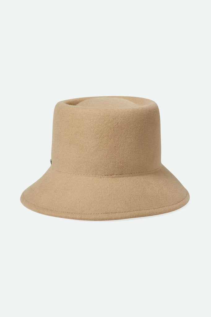 Back Laydown Image for Elle Felt Bucket Hat - Sand