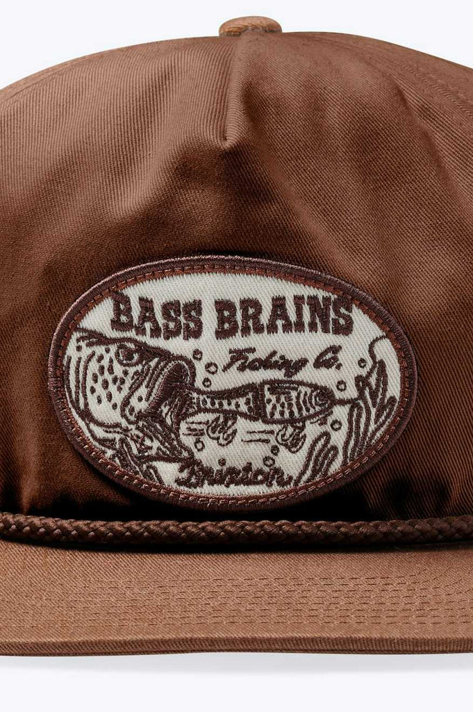 Brixton Men's Bass Brains Swim Snapback - Brown | Extra Shot