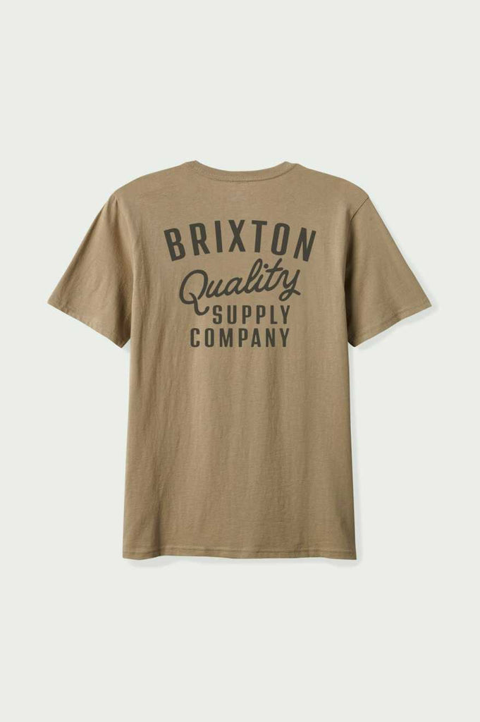 Brixton Men's Hubal S/S Tailored T-Shirt - Oatmeal | Back