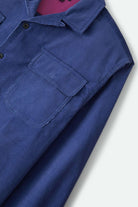 Men's Century Overshirt in the color Washed Blue - Additional Laydown image