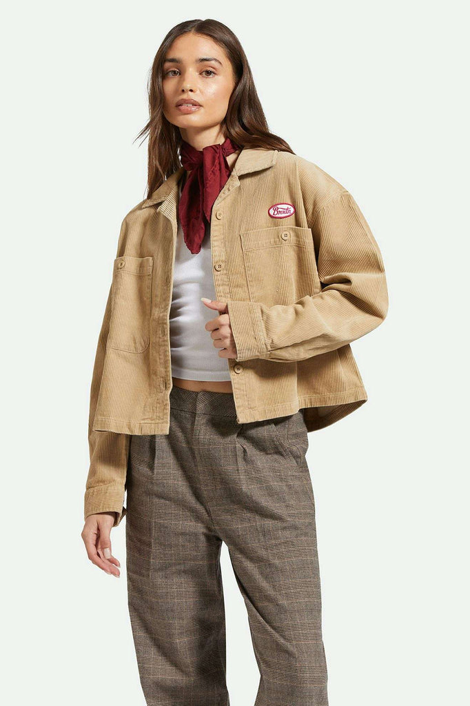 Women's Front Fit | Utopia L/S Overshirt - Sand Cord