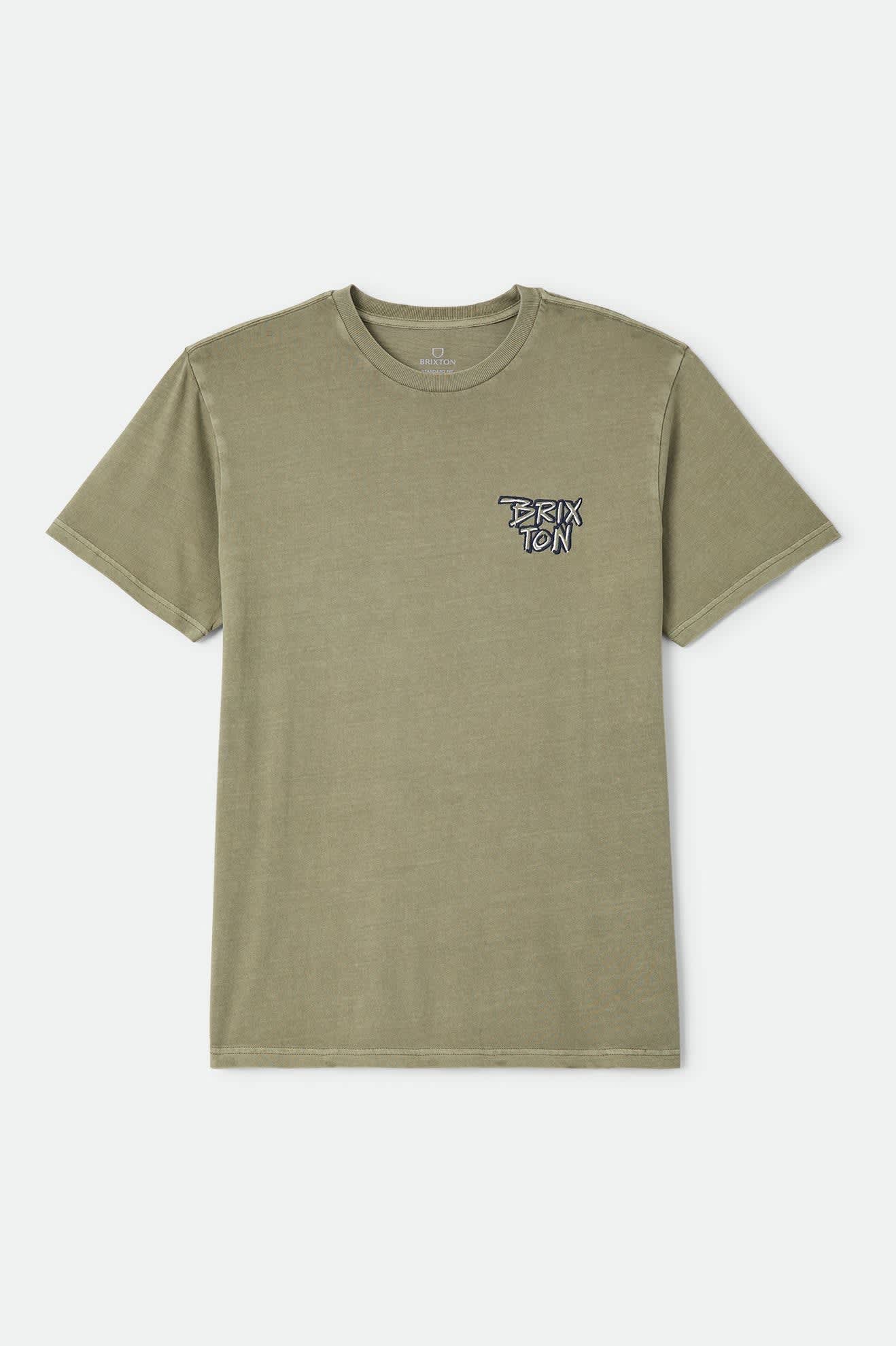 Men's Rockton Standard T-Shirt in the color Olive Surplus Worn Wash - Front Product View