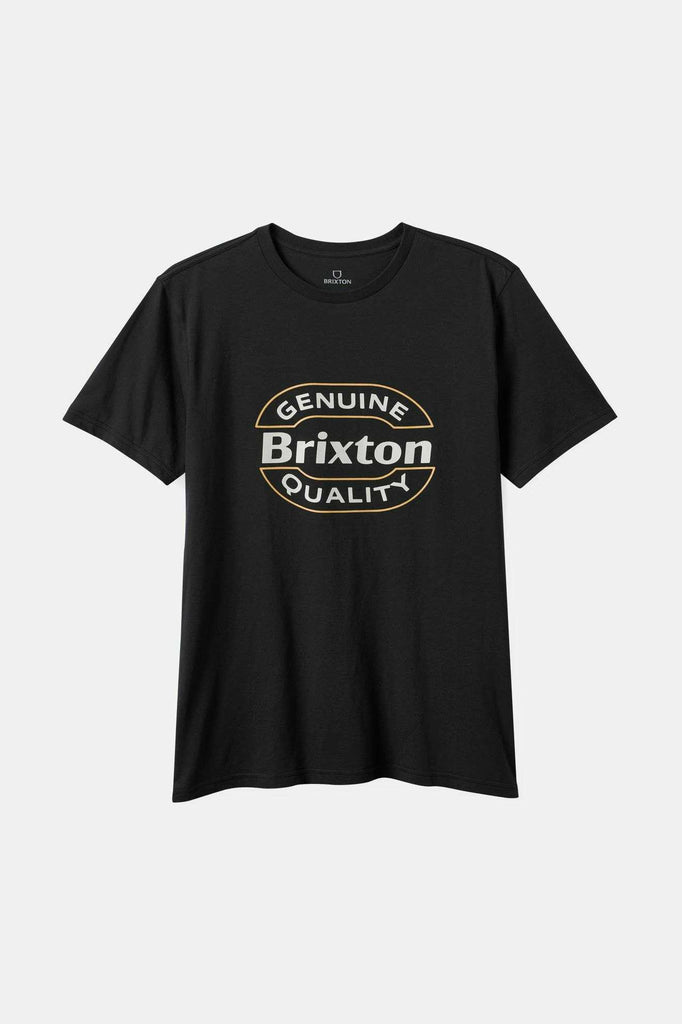 Brixton Men's Keaton S/S Tailored T-Shirt - Black | Profile