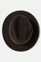 Unisex Roma Fedora in the color Chocolate/Bronze - Additional Laydown image