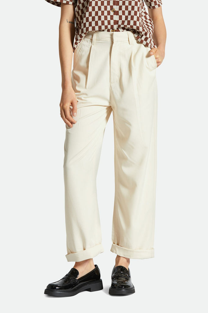 Women's Fit, Front View | Victory Trouser Pant - White Smoke